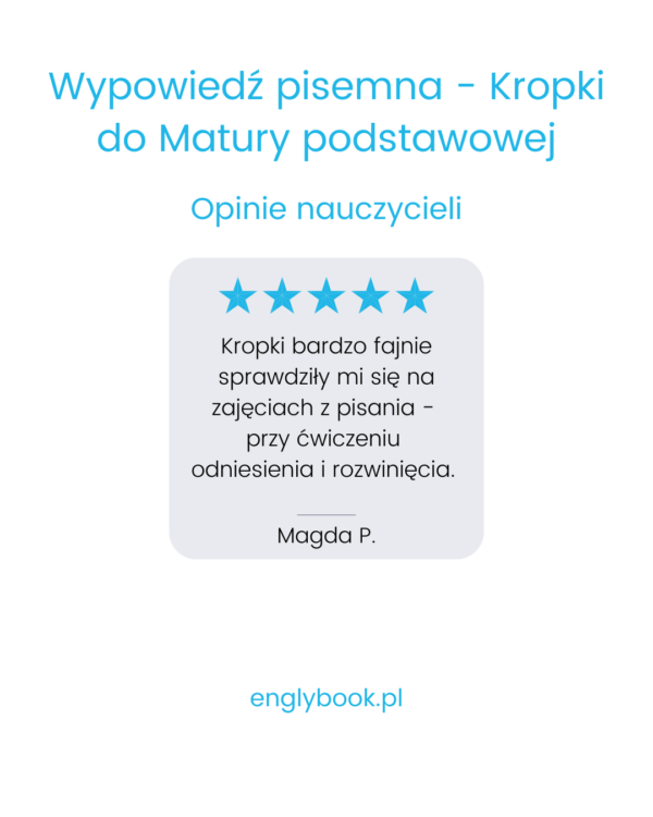 Wypowiedź pisemna - Kropki (Matura) - obrazek 2
