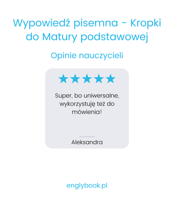 Wypowiedź pisemna - Kropki (Matura) - obrazek 3