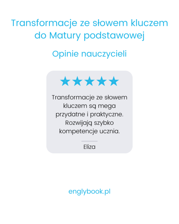 Transformacje ze słowem kluczem (Matura) - obrazek 2